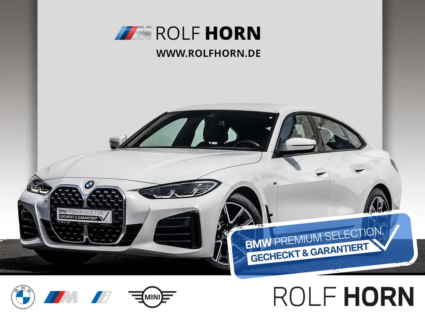 BMW 420 i Gran Coupe M Sportpaket HiFi RfKam Navi LED Weiß - 1