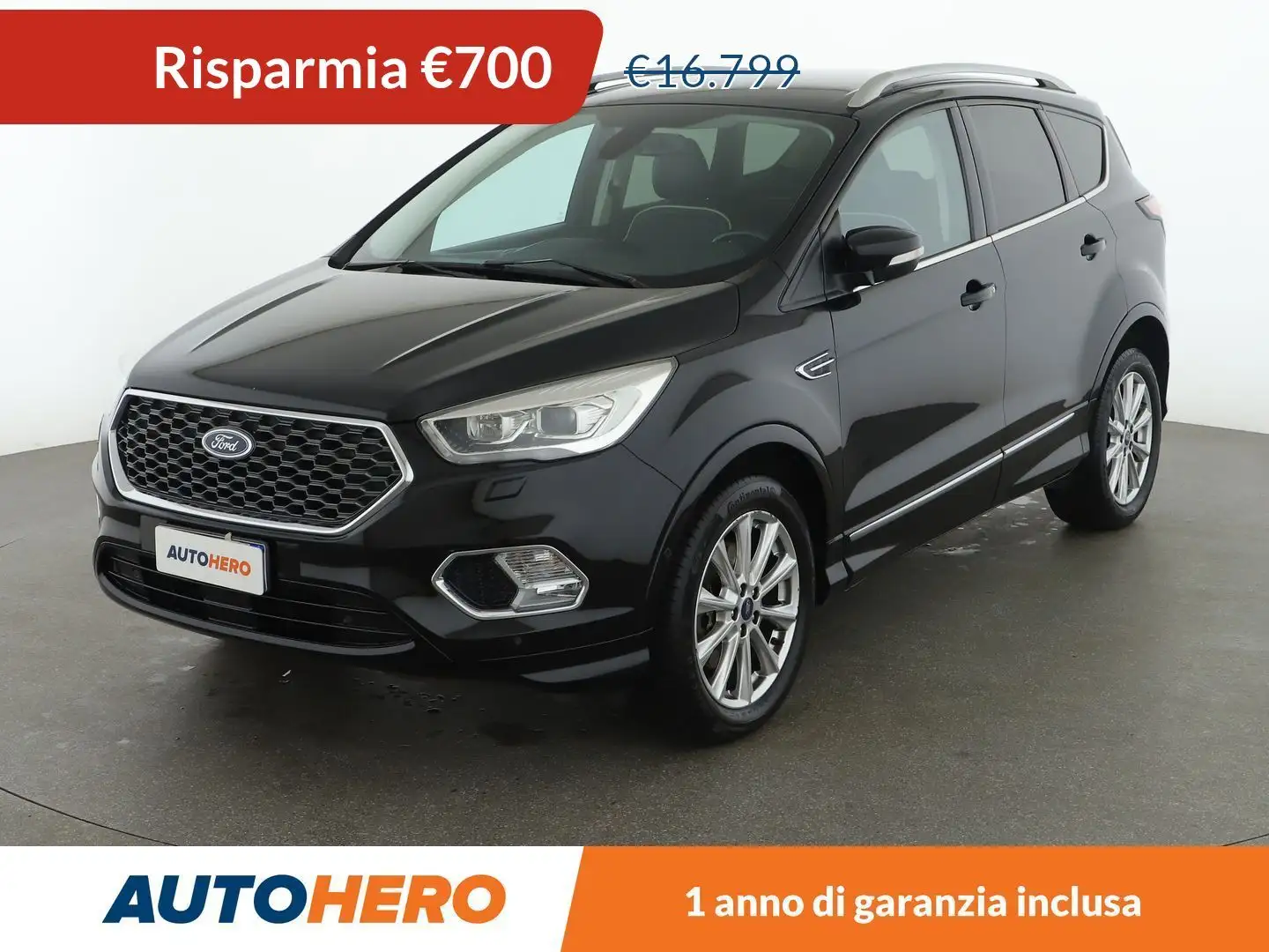 Ford Kuga 2.0 TDCi Vignale 180 CV 4WD Noir - 1