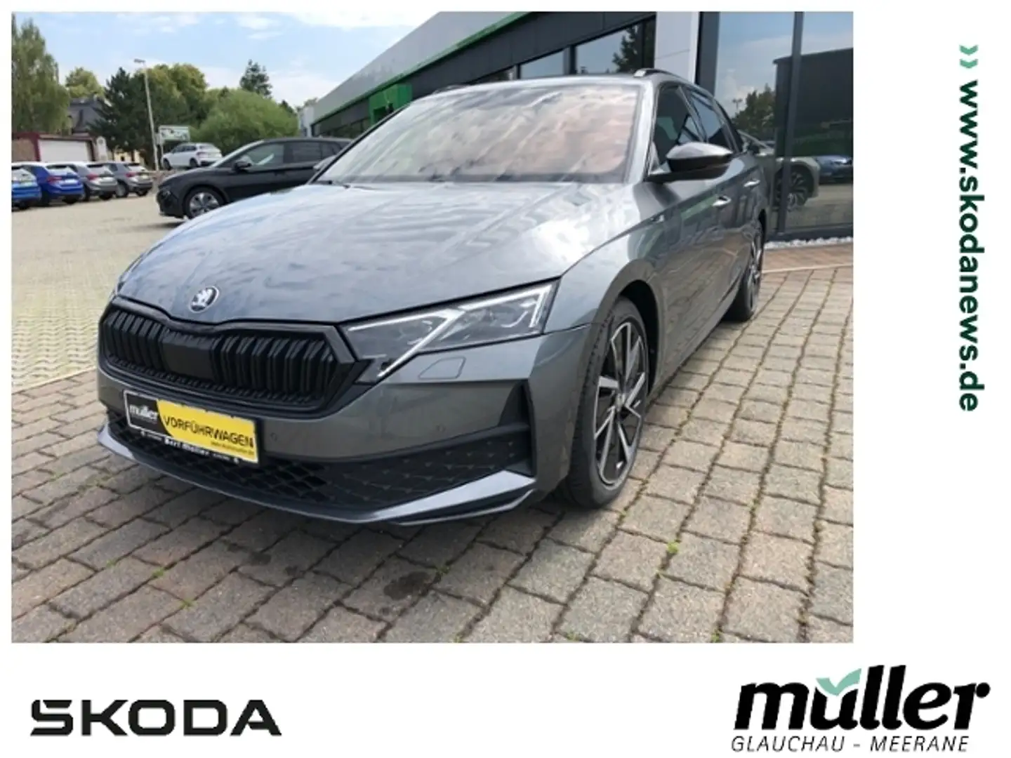 Skoda Octavia Combi SportLine TSI DSG Matrix ACC PDC Grau - 1