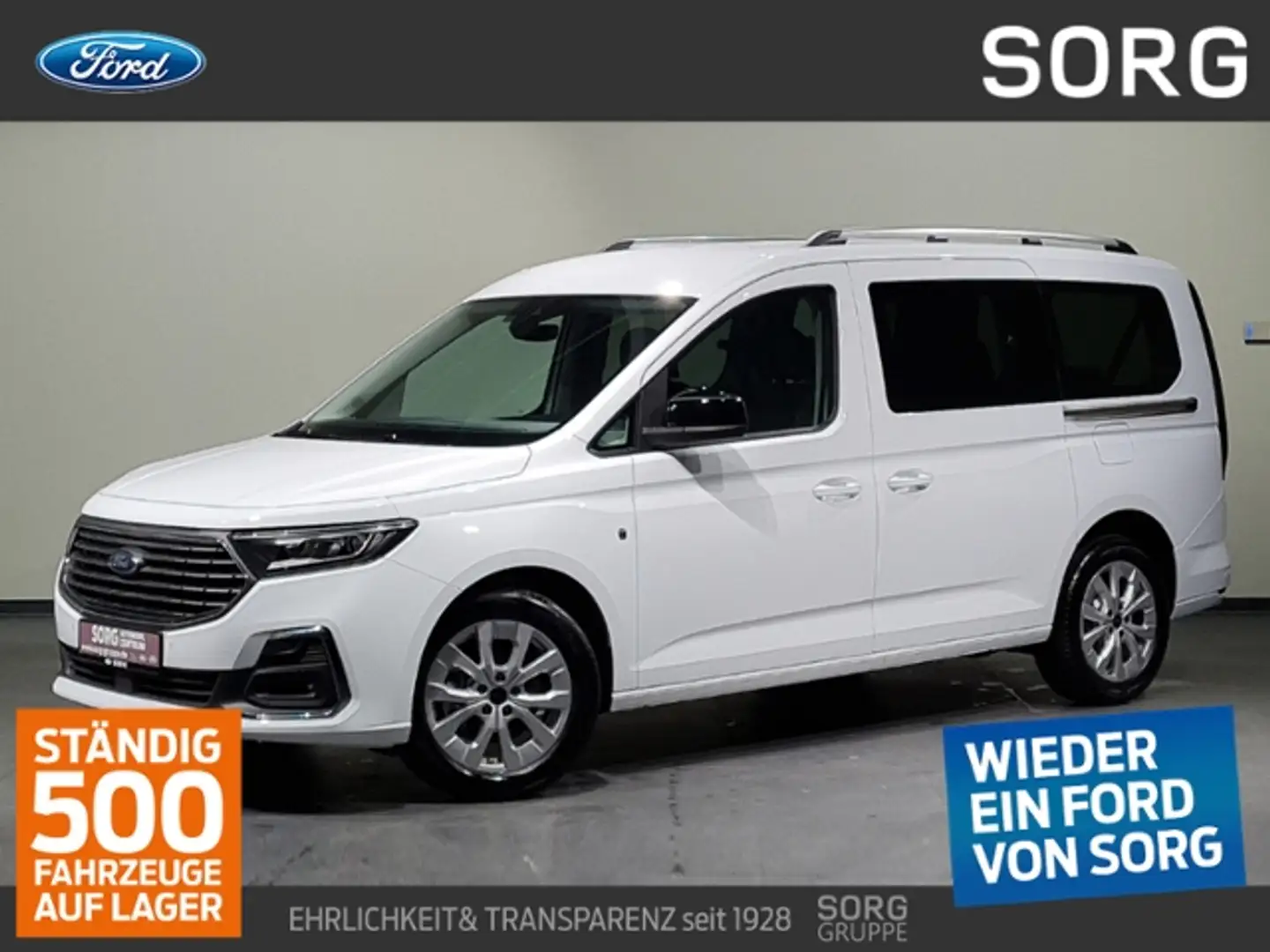 Ford Tourneo Connect L2-Titanium "LMF"LED"NAVI" Белый - 1