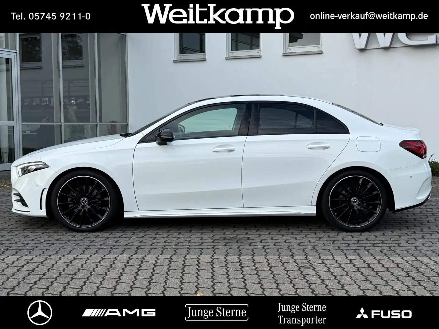 Mercedes-Benz A 180 A 180 d Limousine AMG+Night+Pano+Kamera+Totwink. Weiß - 2