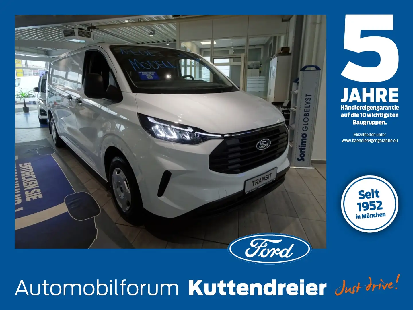 Ford Transit Custom Kasten 2,0I 320 L2 Trend NAVI*CAM Bianco - 1