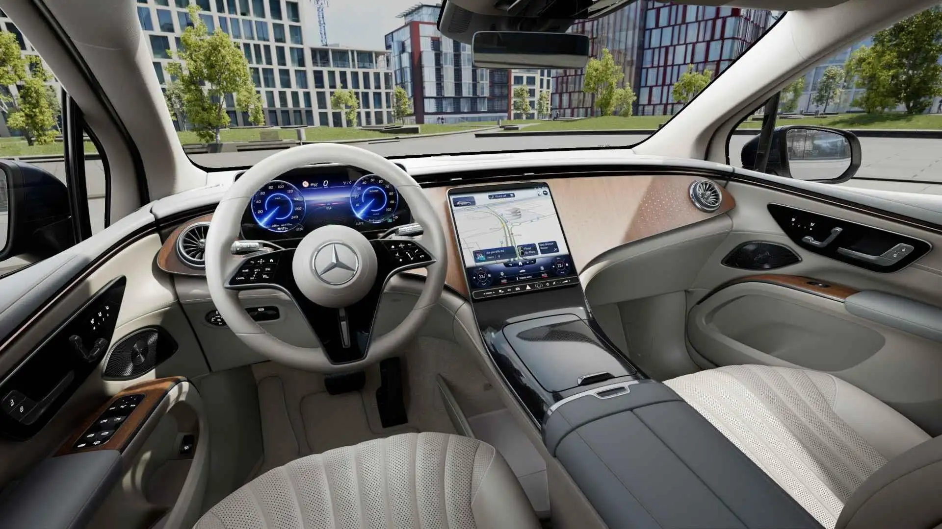 Mercedes-Benz EQS SUV 450+ Luxury Line 108 kWh Bleu - 2
