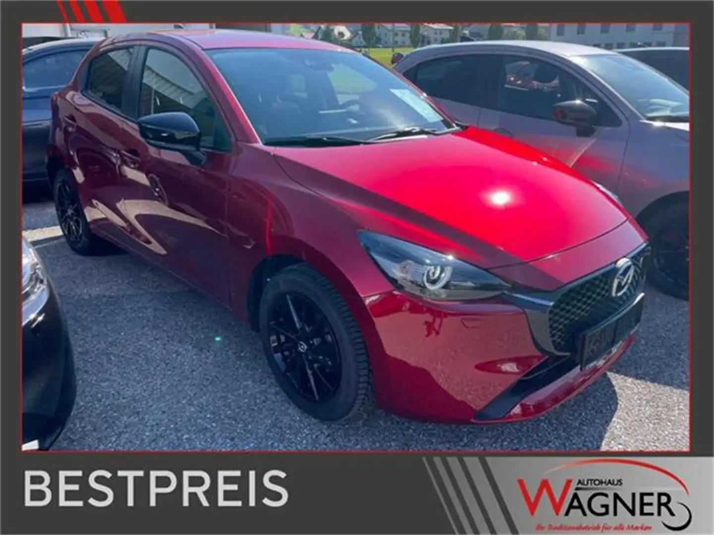 Mazda 2 Skyactiv G90 Homura Aut. servicegepflegt Rood - 1