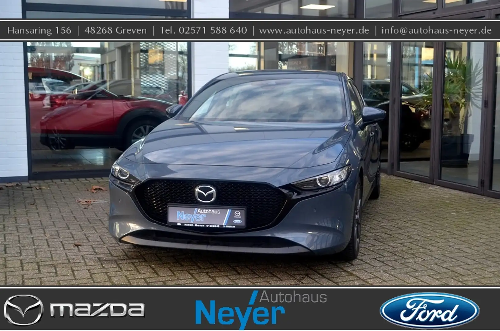 Mazda 3 SKYACTIV-G 2.0 M Hybrid 6GS AL-SELECTION Grijs - 1