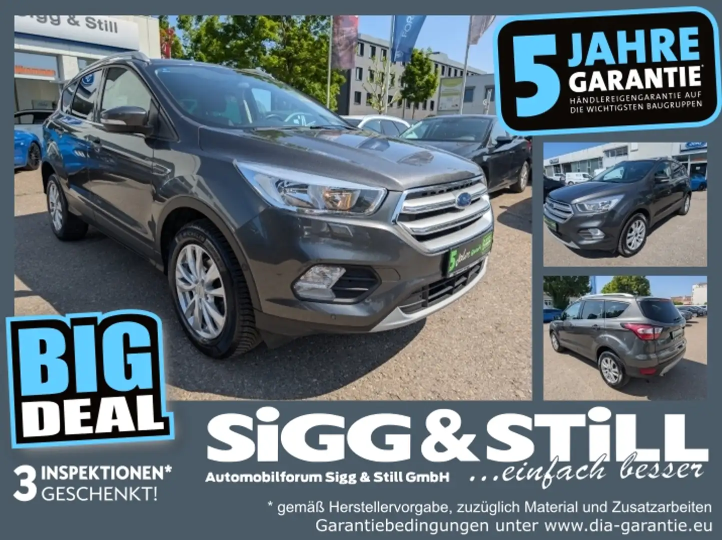 Ford Kuga 1.5 Trend PARK-ASSIST*SHZ*LHZ*PDC*KLIMA*LM17 Gris - 1