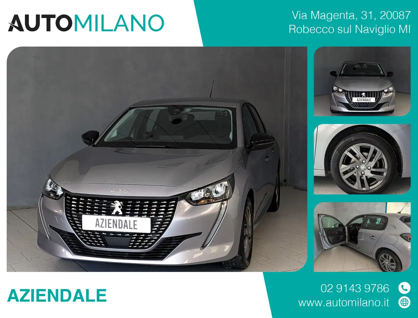 Peugeot 208 1.2 PURETECH 75CV ACTIVE PACK Grigio - 1