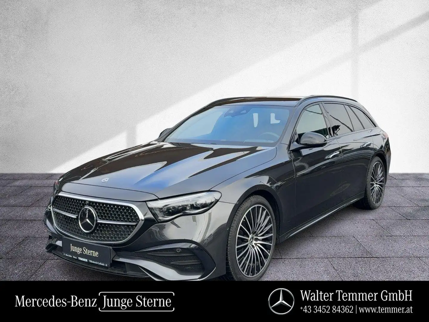 Mercedes-Benz E 220 d T-Modell NP € 97.160 AMG Prem Distr AHV Gris - 1