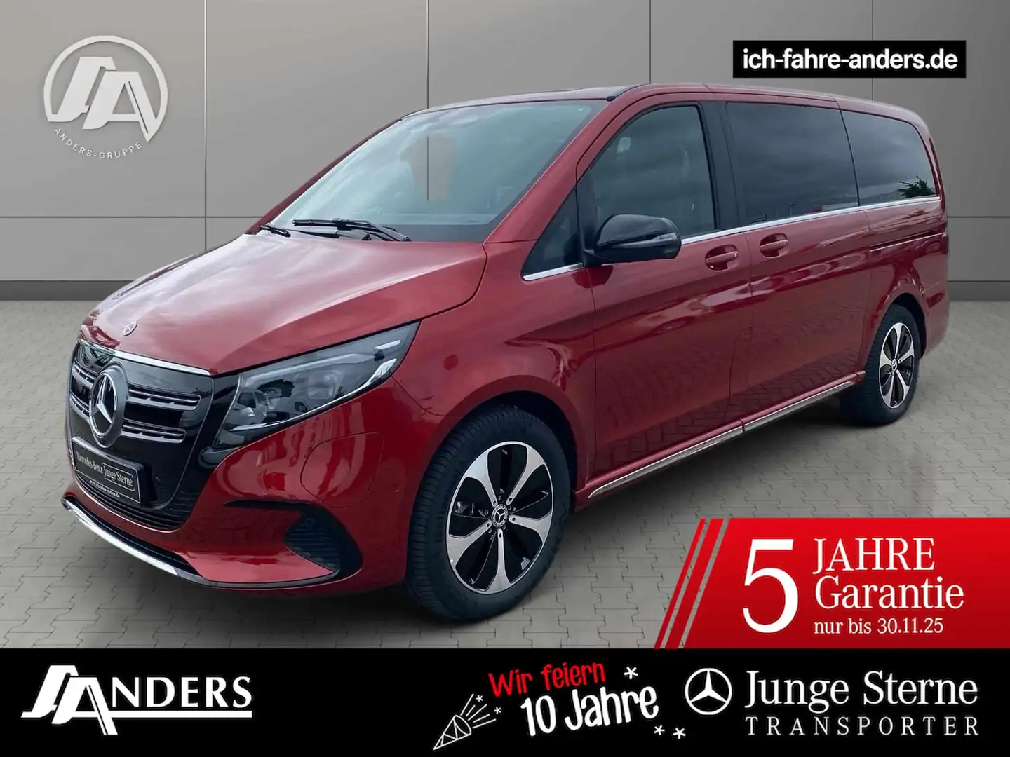 Mercedes-Benz EQV 300 lang LED*MBUX*360 Kamera*Distro Rosso - 1