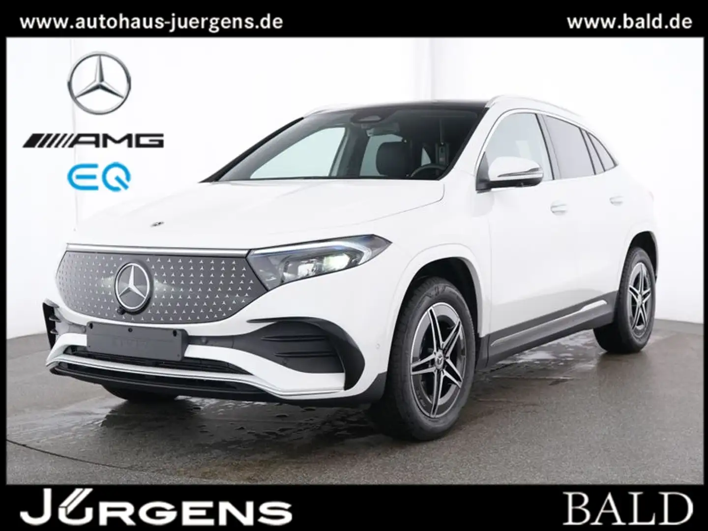 Mercedes-Benz EQA 300 4M AMG-Sport/Pano/Distr/360/Memo/Keyl/18 Weiß - 2