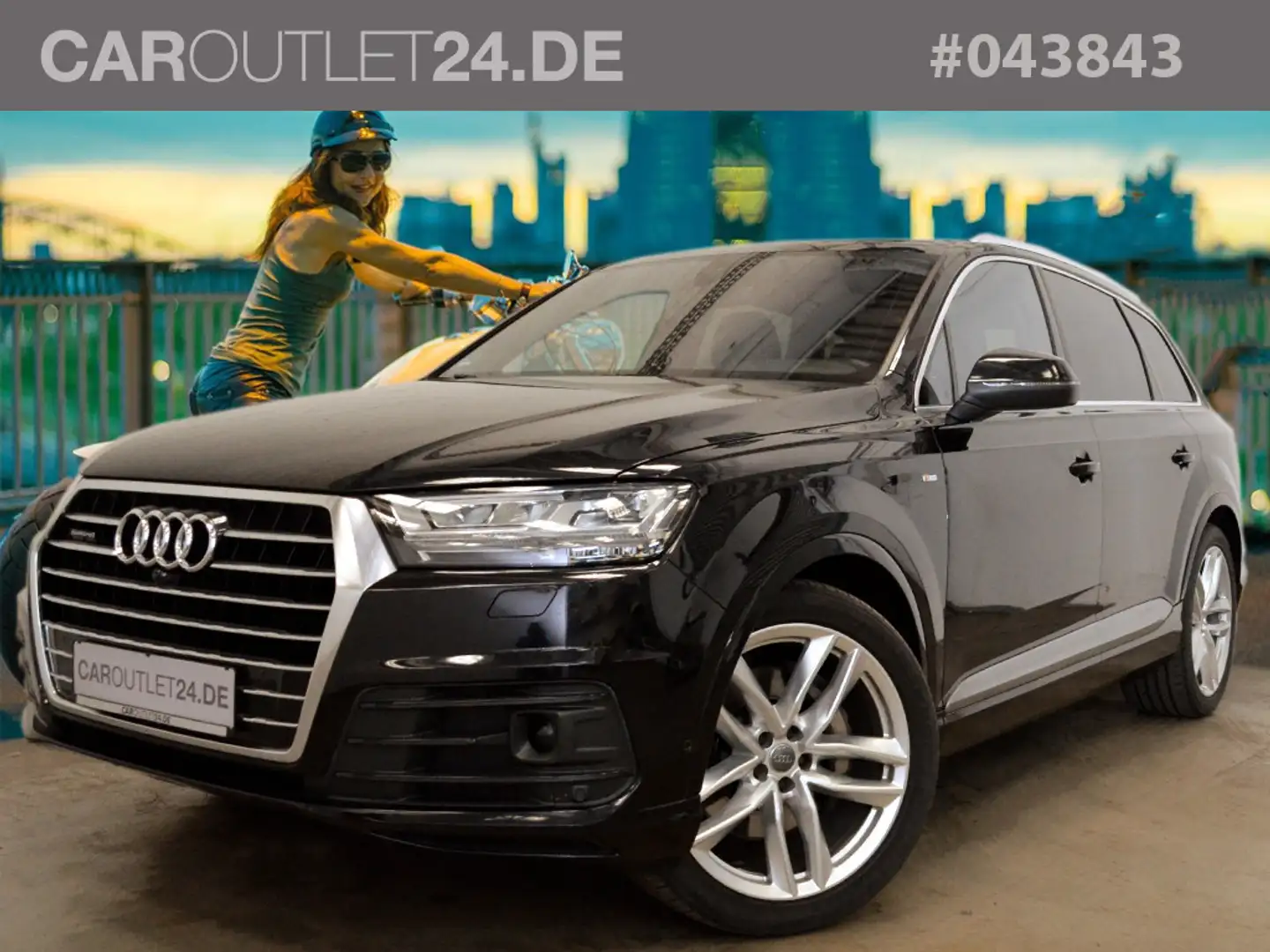 Audi Q7 3,0 TDI S-Line *7-Sitze 21Z Virtual Assist* Noir - 1