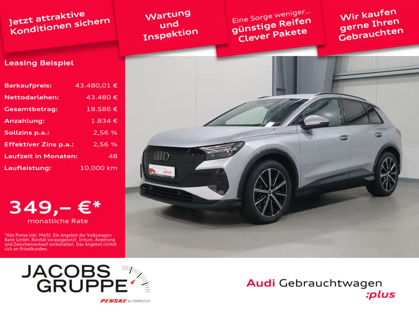 Audi Q4 e-tron 35 S line*VC*Matrix*PDC * Silber - 1