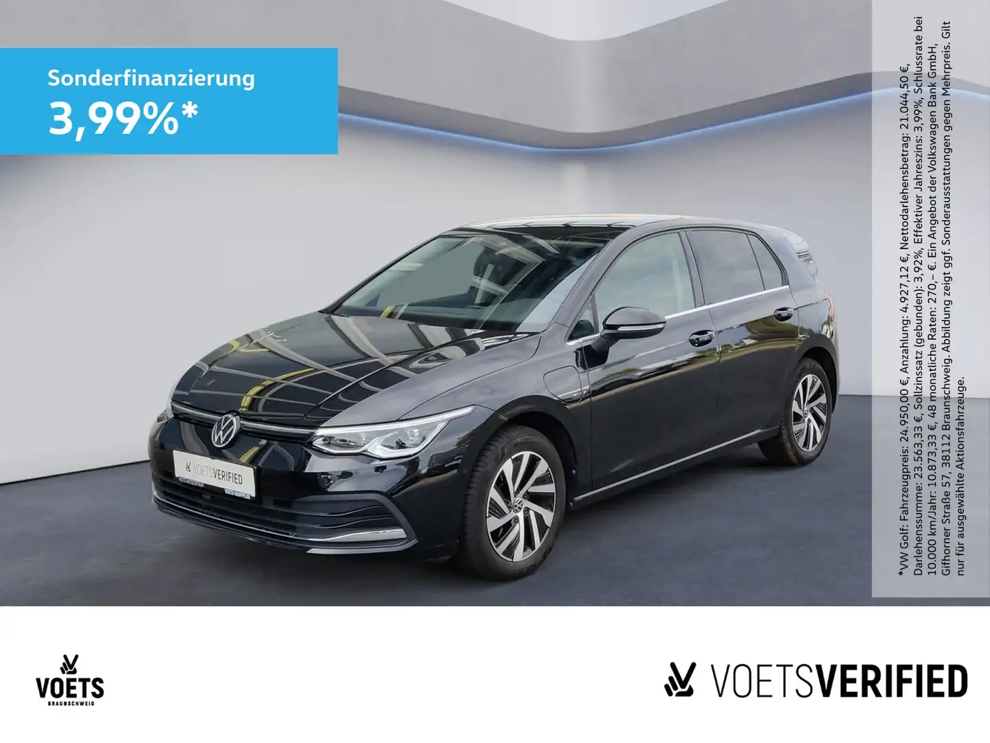 Volkswagen Golf VIII Style 1.4 TSI e-Hybrid DSG MATRIX-LED+ACC+PDC Schwarz - 1