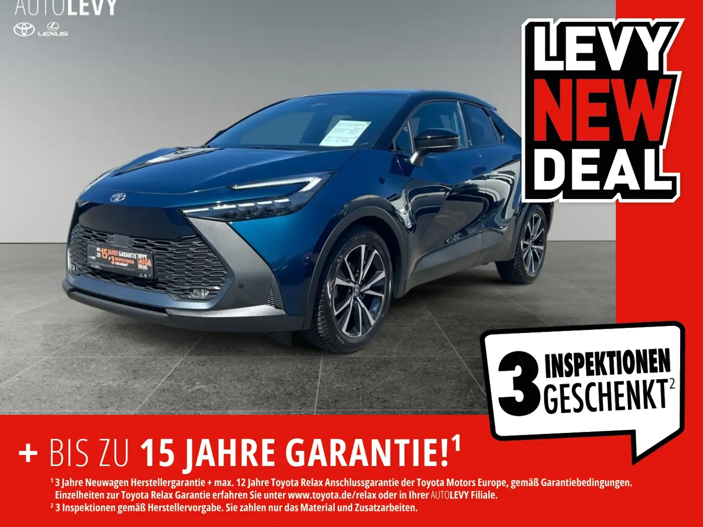 Toyota C-HR 2.0 FWD Teamplayer 2xKlima ACC AUT Kam. LED Schwarz - 1