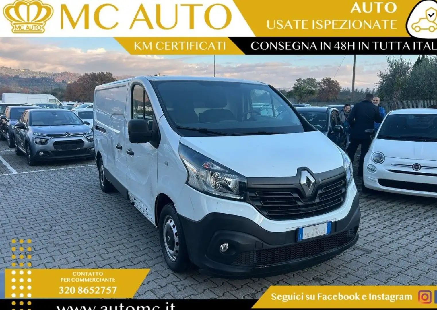 Renault Trafic T29 1.6 dCi 120CV S&S PL-TN Furgone Bianco - 1
