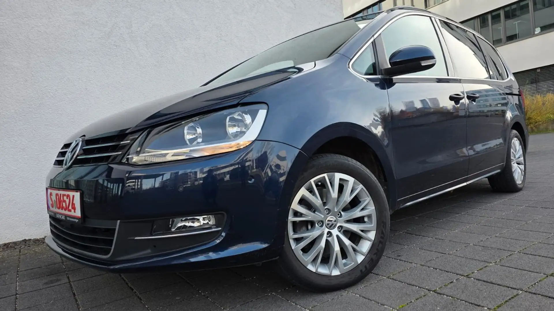 Volkswagen Sharan SHARAN+LEDER+7SITZ+TÜV+PANO+GARANTIE+ANHG+PARKS+ Blau - 1