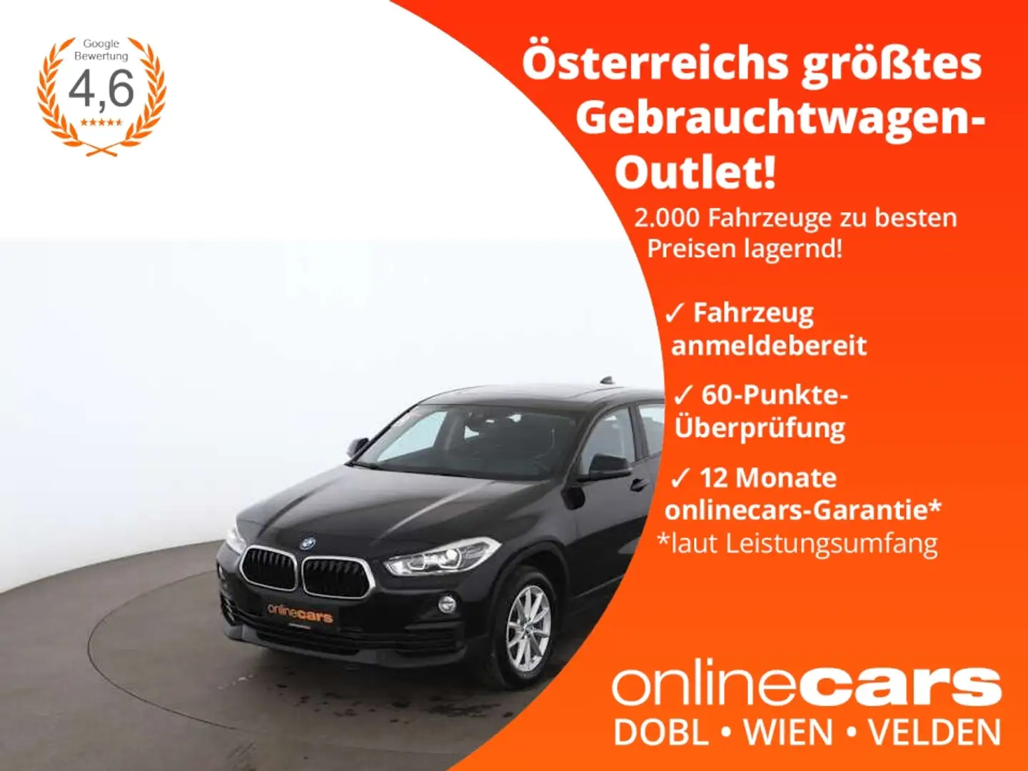 BMW X2 sDrive18d Advantage Aut LED HEAD-UP SKY NAVI Schwarz - 1