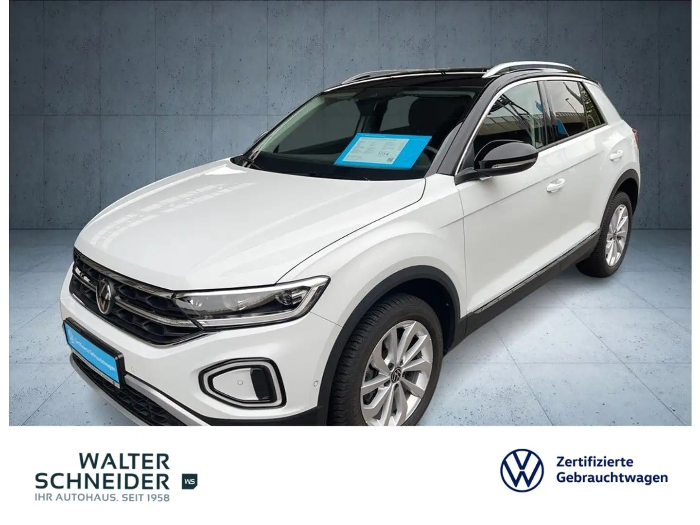 Volkswagen T-Roc 1.5 TSI DSG Style Navi LEDplus AHK Weiß - 1