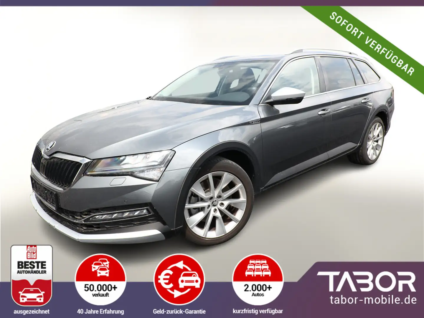 Skoda Superb Combi 2.0 TSI 280 DSG 4x4 Scout Nav AHK Gri - 1