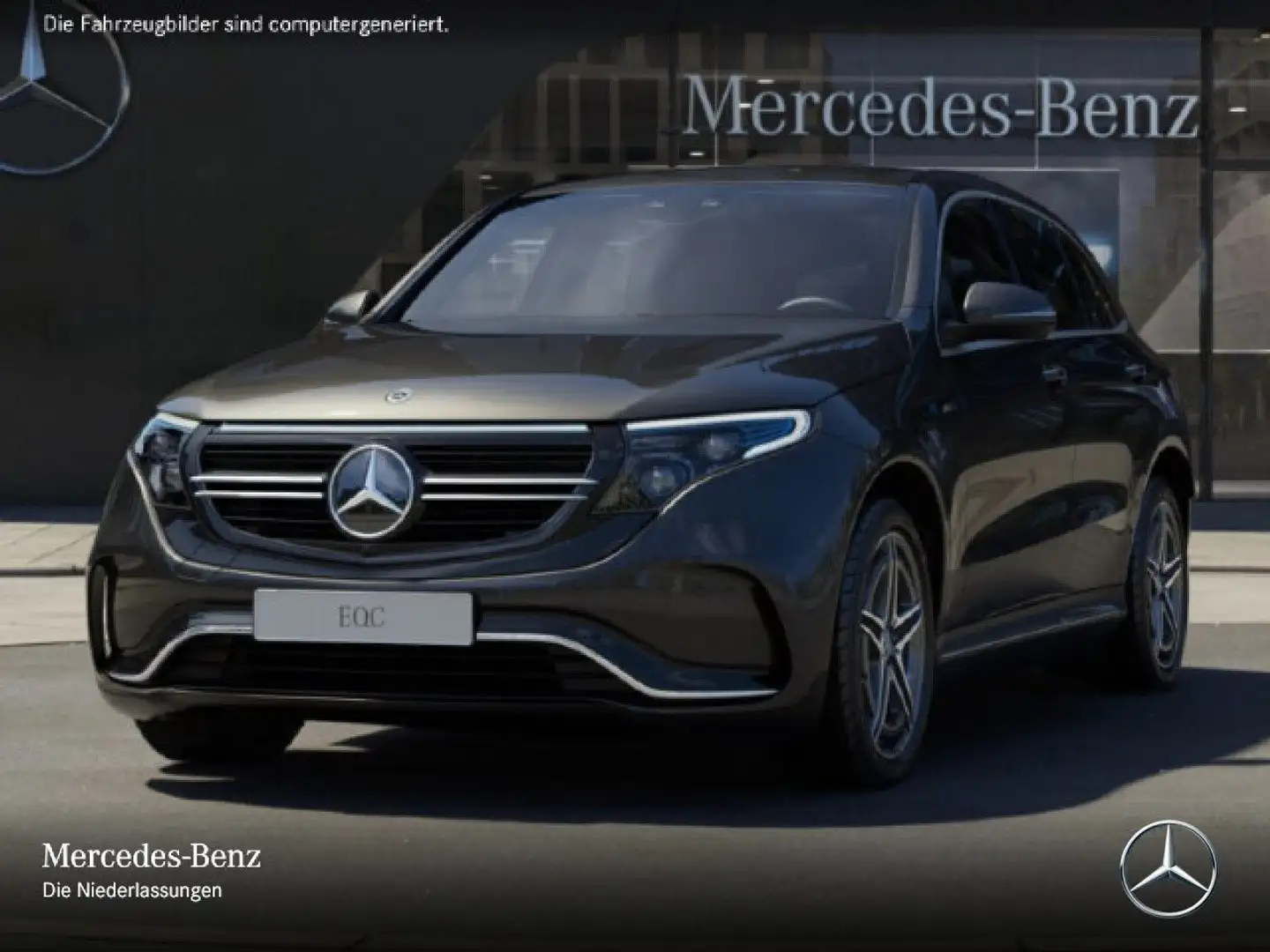 Mercedes-Benz EQC 400 4M AMG+MULTIBEAM+FAHRASS+KAMERA+KEYLESS Gris - 2