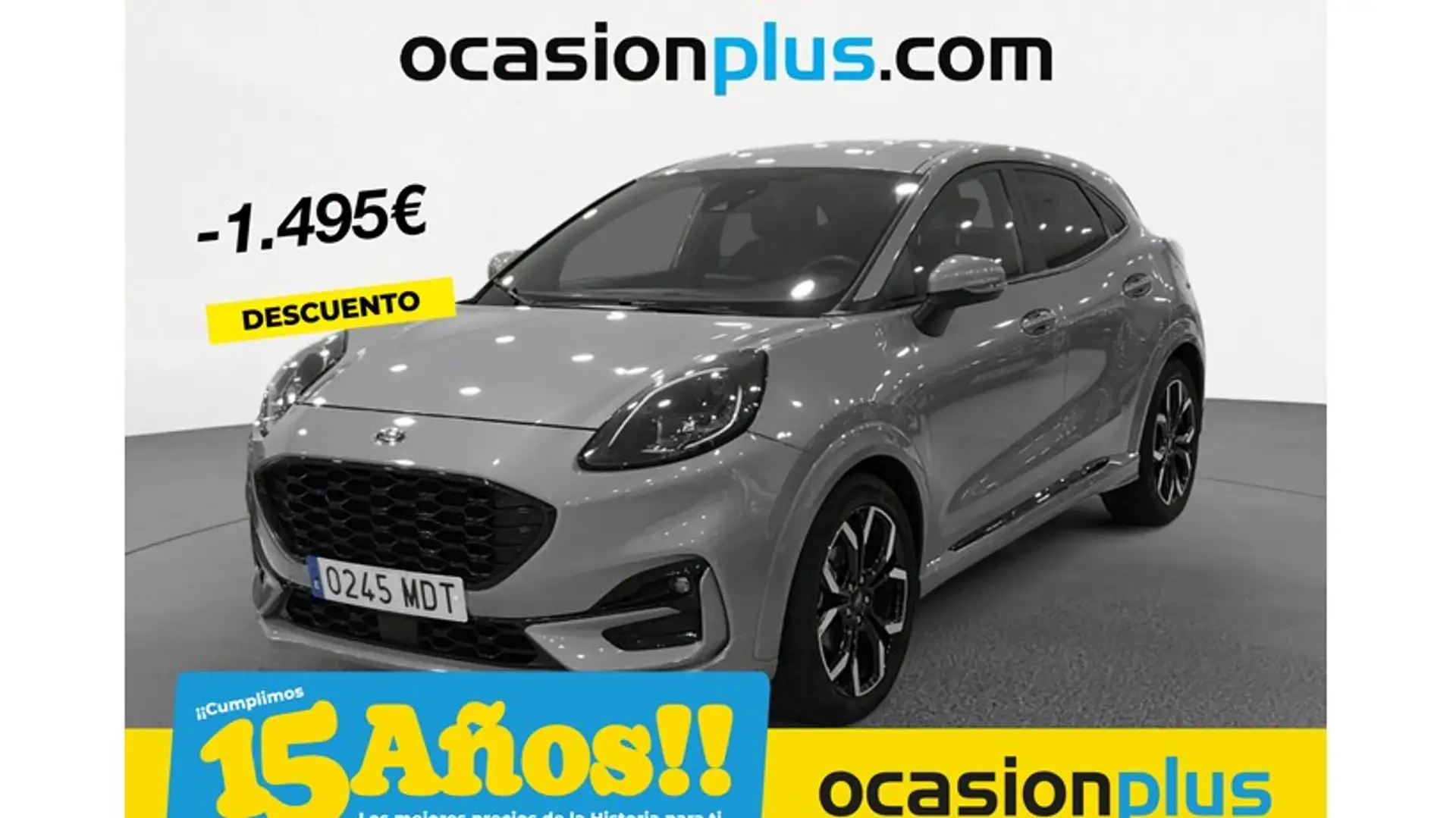 Ford Puma 1.0 EcoBoost MHEV ST-Line 125 Argent - 1