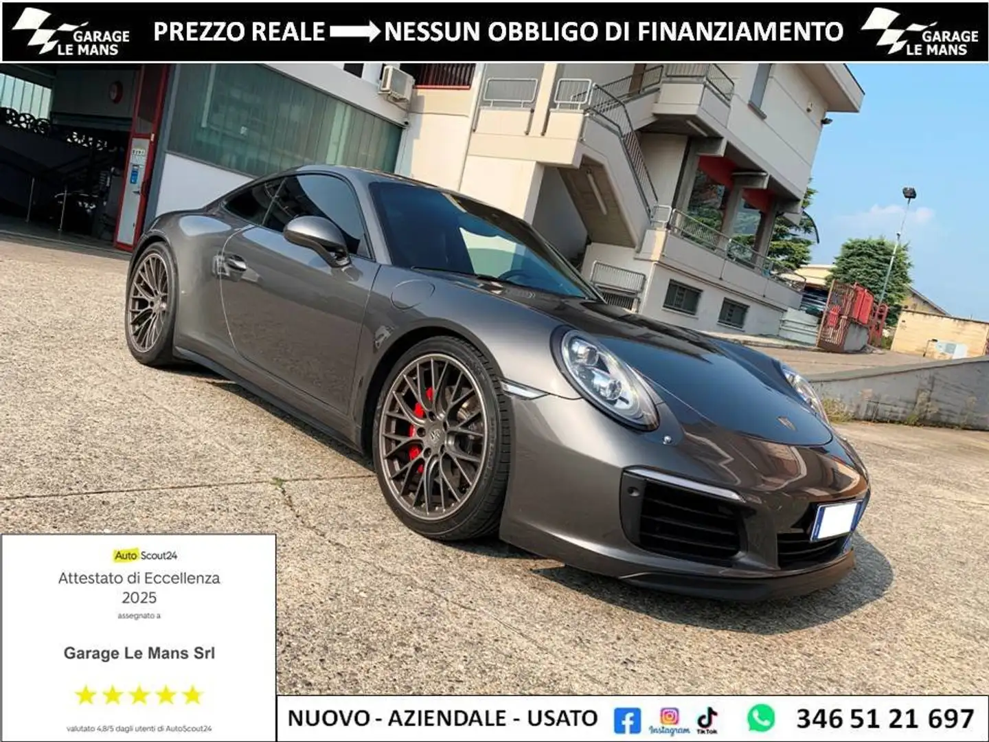Porsche 991 .2 3.0 CARRERA 4S Gris - 1