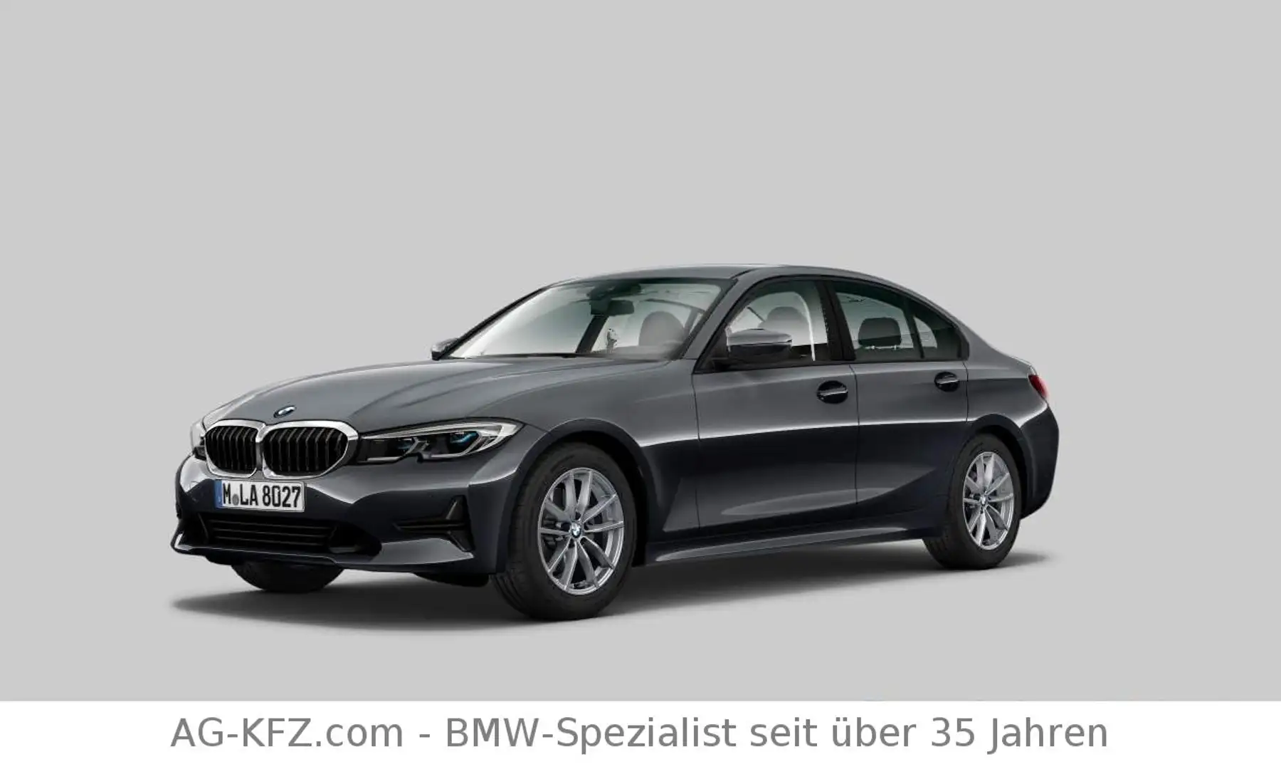 BMW 320 d xDrive Lim/LASER/Leder/CAM/SPUR/ACC/DigTach Gris - 1