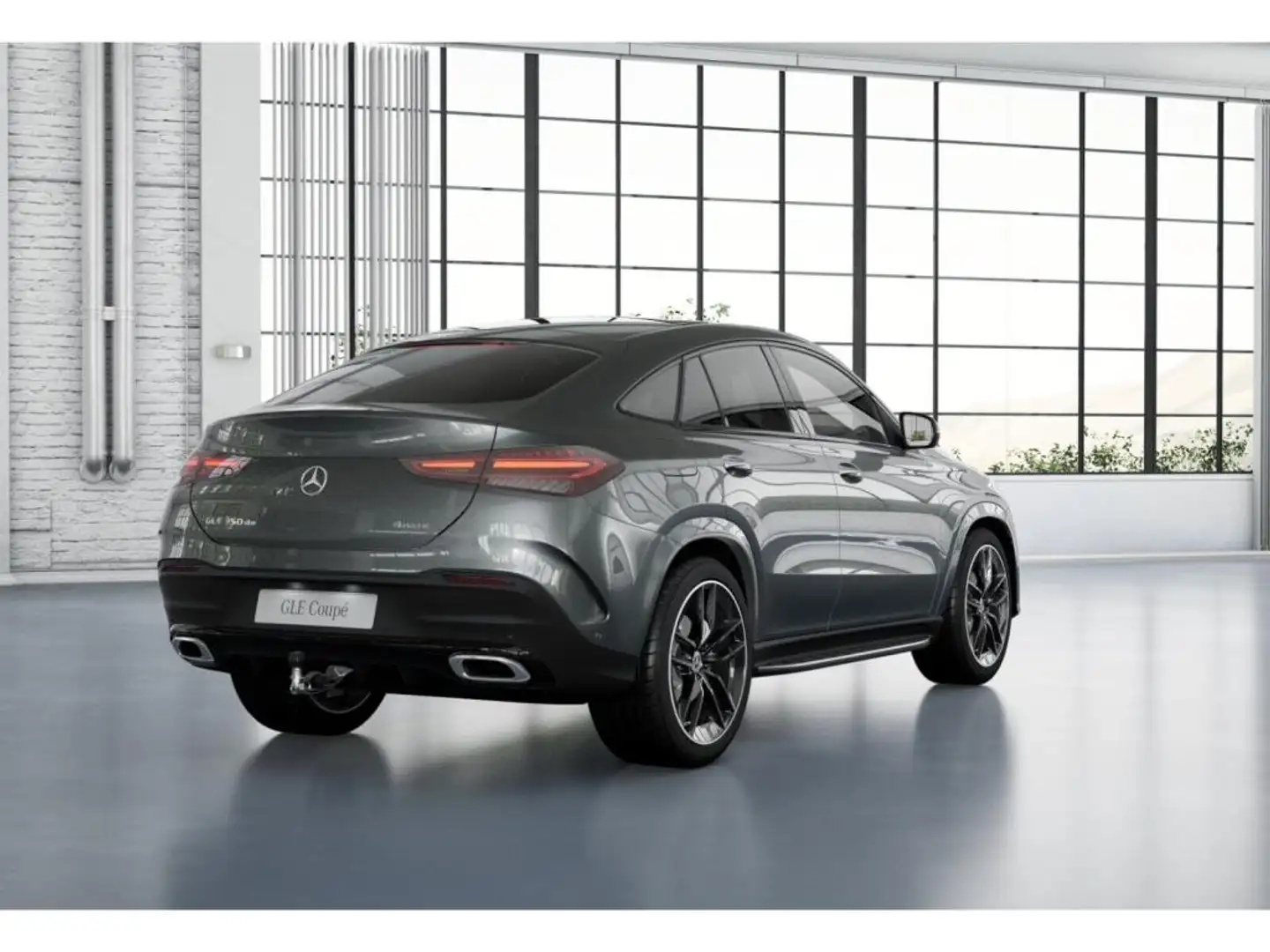 Mercedes-Benz GLE 350 de 4M Cp AMG-Sport/Pano/AHK/Night/Burm Grau - 2