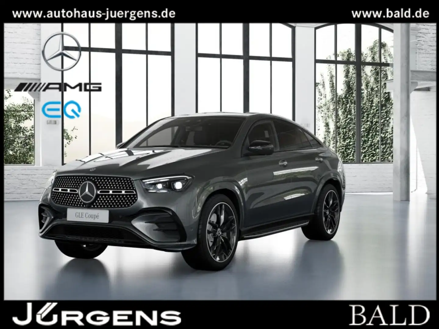 Mercedes-Benz GLE 350 de 4M Cp AMG-Sport/Pano/AHK/Night/Burm Grau - 1