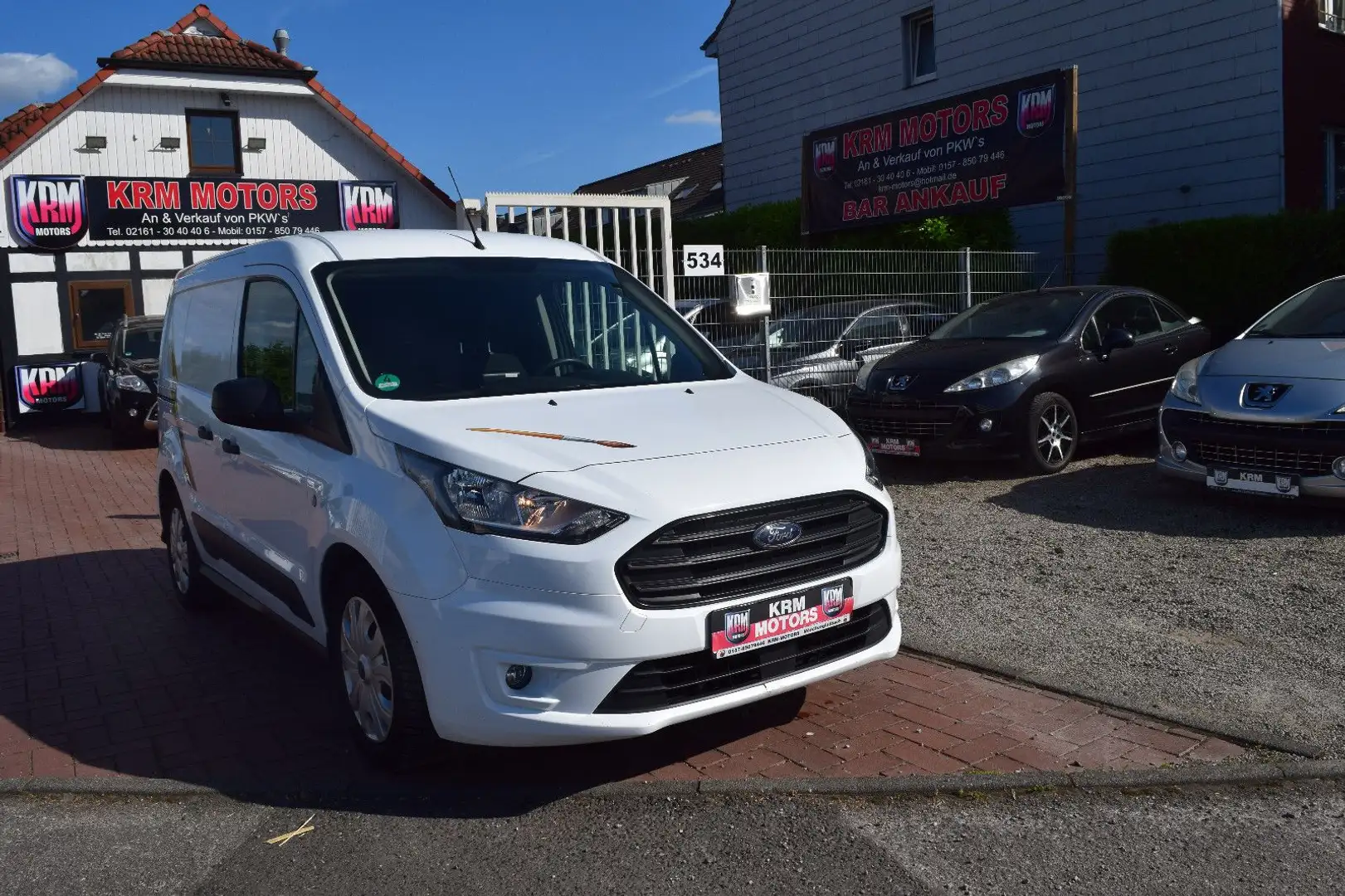 Ford Transit Connect 3 SITZE,1.HAND, NAVI, KLIMA, AHK Blanc - 2