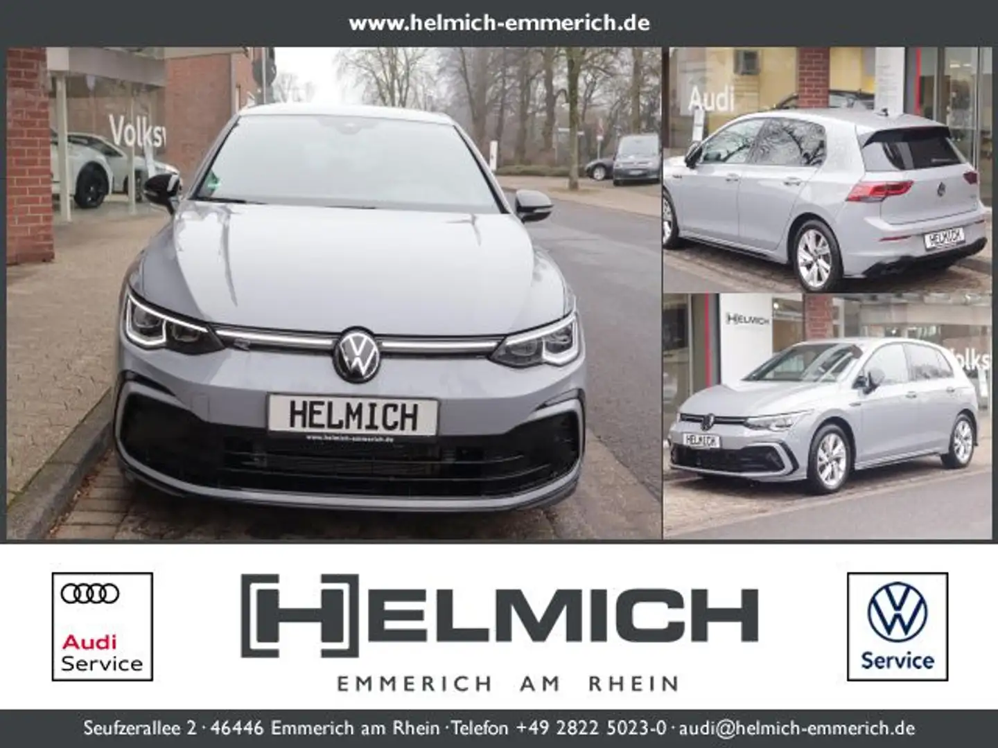 Volkswagen Golf VIII 1.5 eTSI R-Line Navi DSG Standhz. LED Grau - 1
