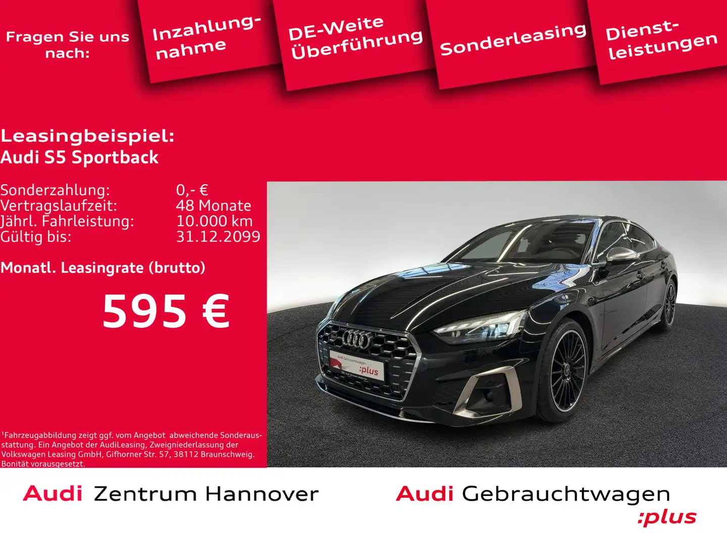 Audi S5 3.0 TDI quattro HuD Matrix Kamera A Schwarz - 1