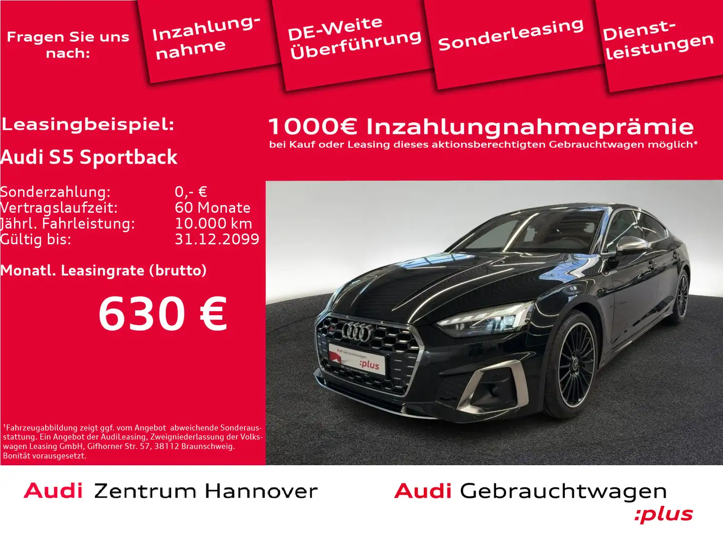 Audi S5 3.0 TDI quattro HuD Matrix Kamera A Zwart - 1