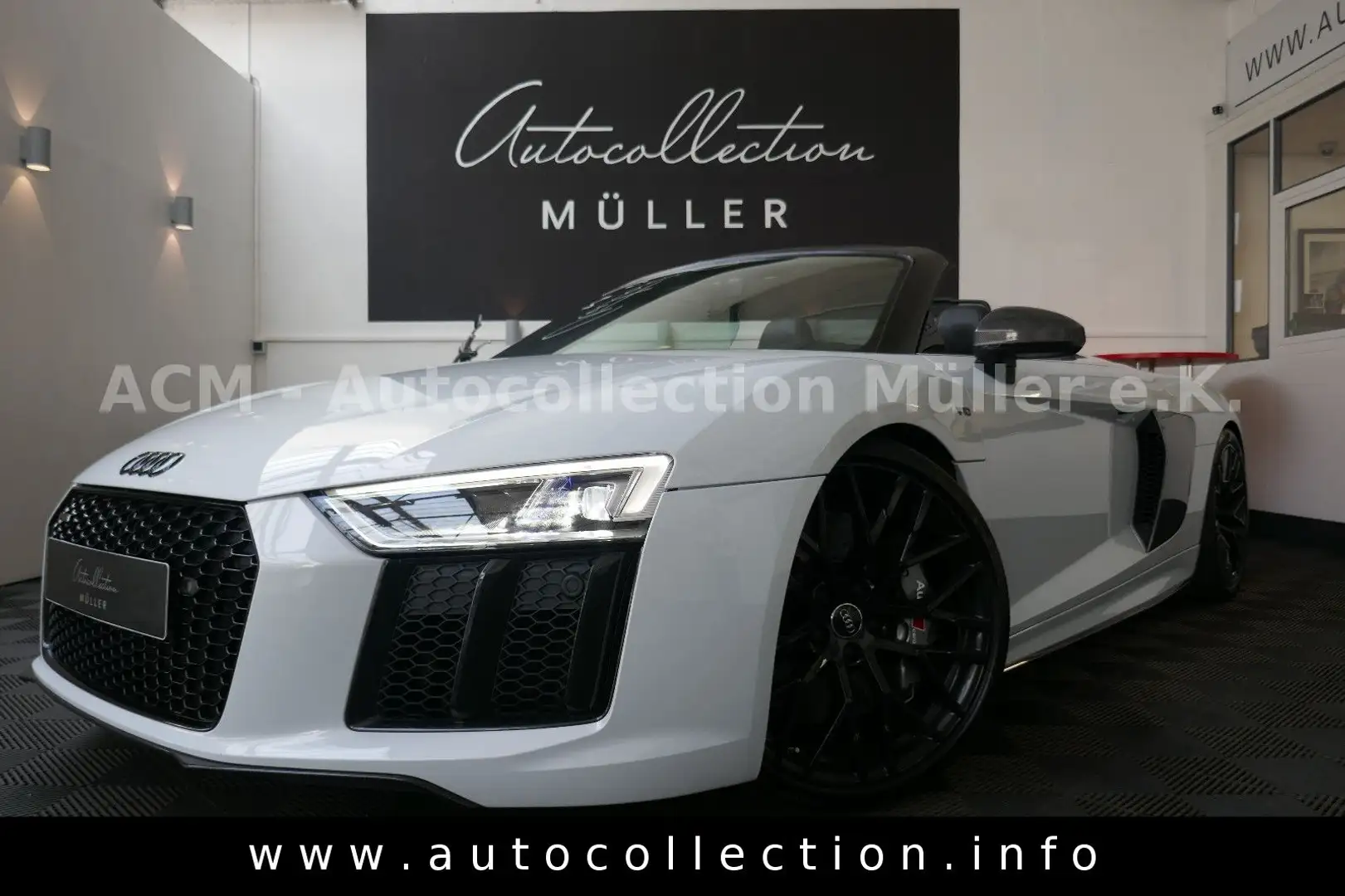 Audi R8 Spyder 5.2 FSI quattro+*CARBON*KLAPPE*NO OPF! Blanc - 1