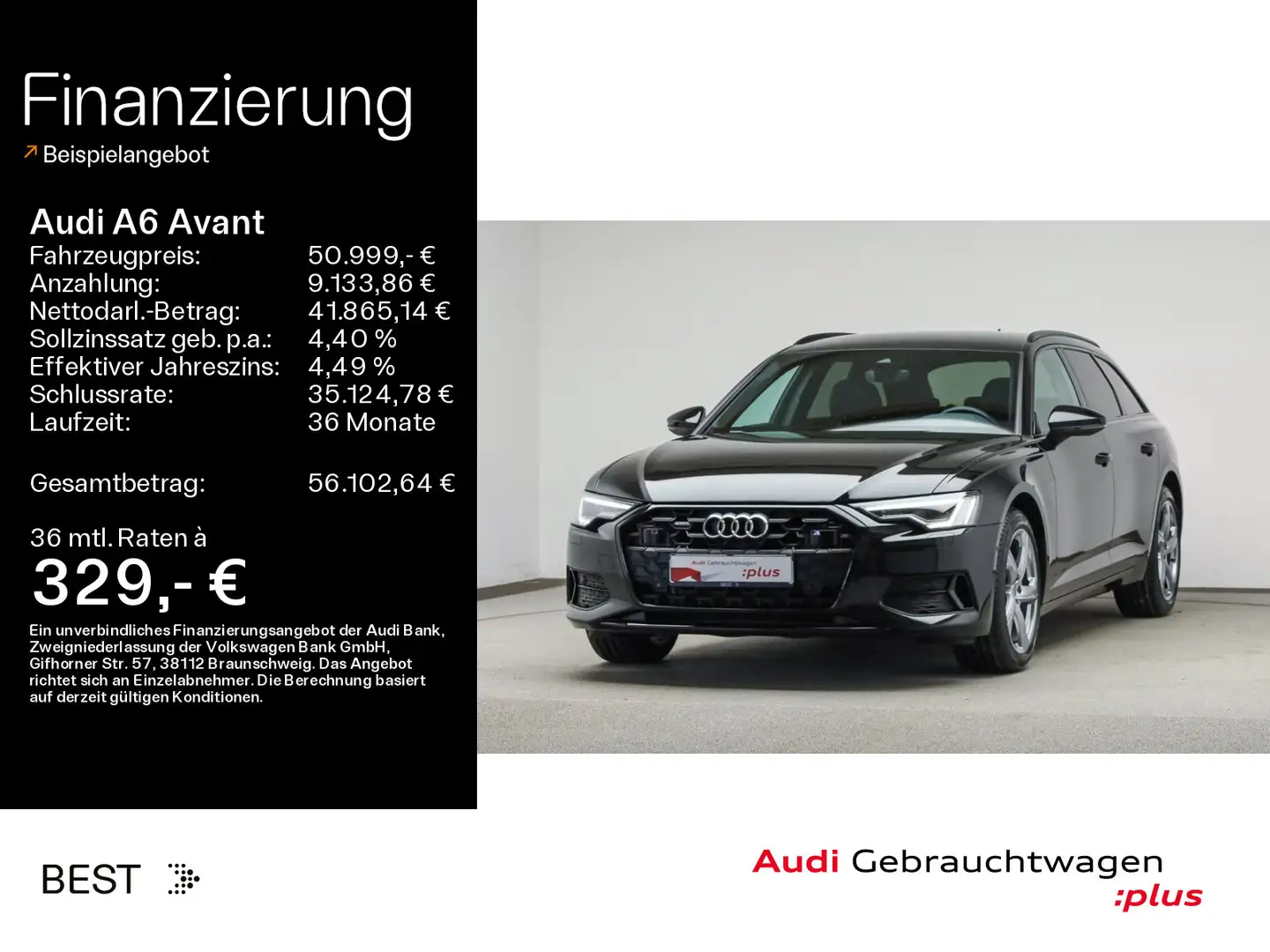 Audi A6 45 TDI quattro advanced*AHK*KAMERA*LEDE Schwarz - 1