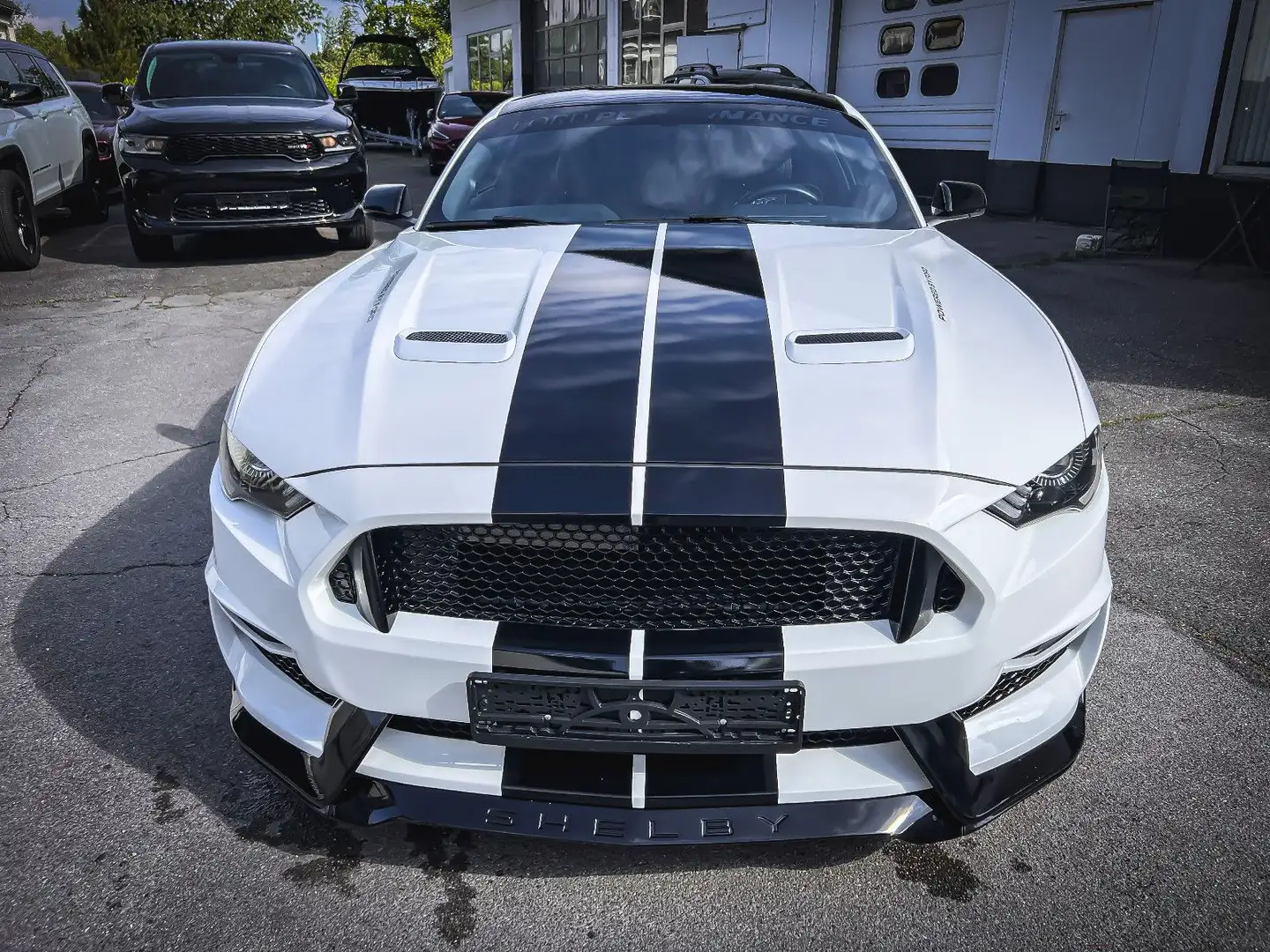 Ford Mustang 5.0 GT SHELBY LOOK *LED*LEDER*GARANTIE Blanco - 2
