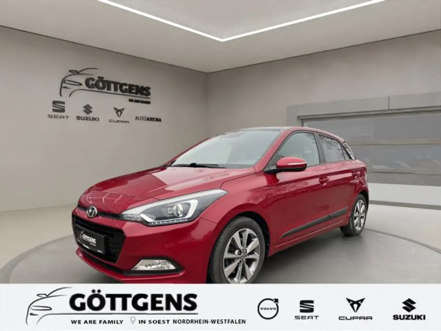 Hyundai i20 blue 1.0 T-GDI Passion NAVI RÜCKFAHRKAMERA KLI Rood - 1