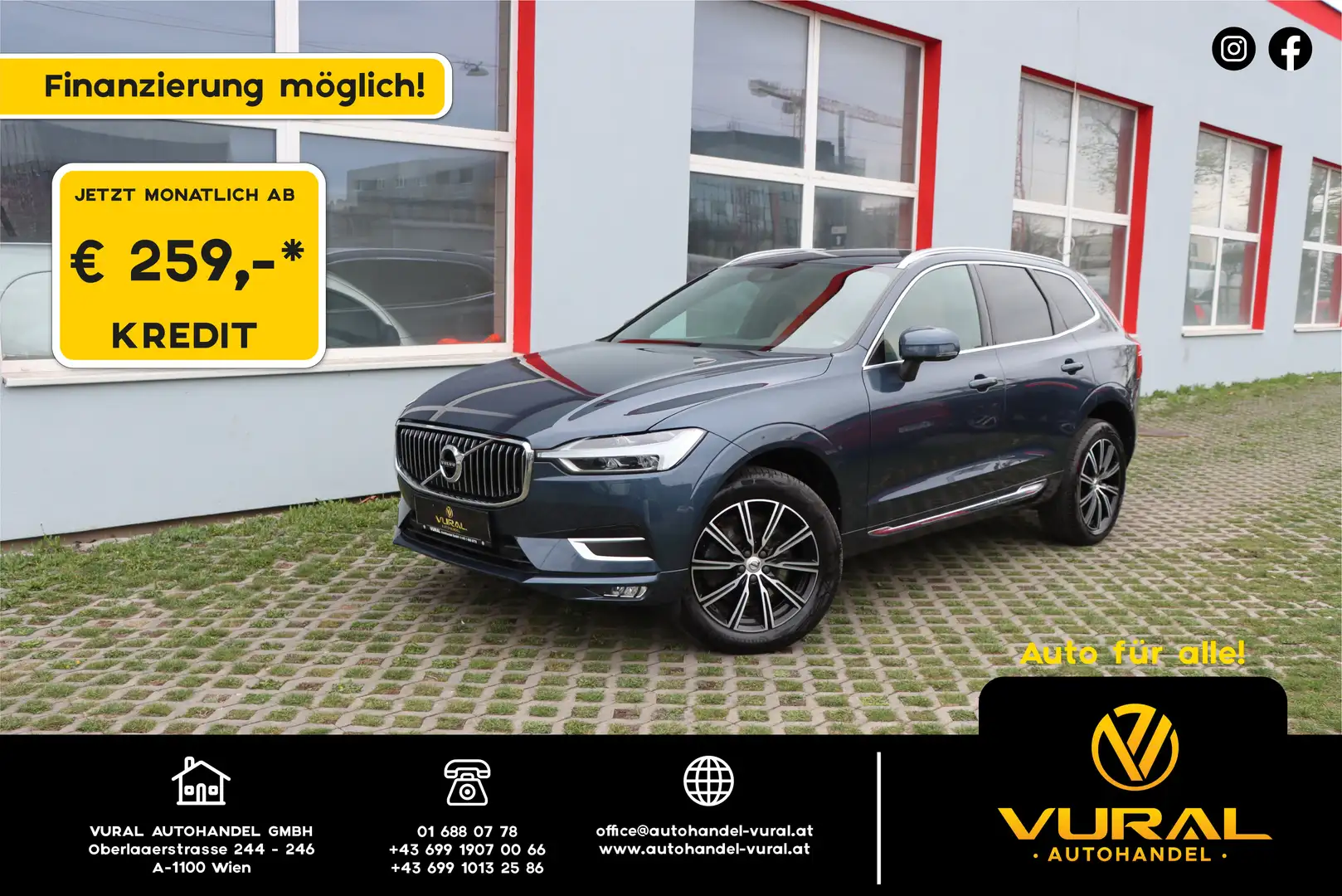 Volvo XC60 Inscription AWD Aut.| LEDER | AHK|Aktives Fahrwerk Blau - 1