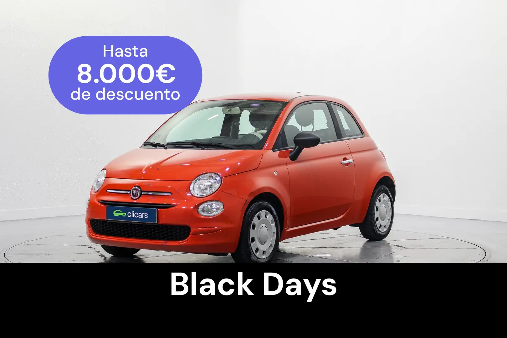 Fiat 500 1.0 Hybrid Cult 52kW Rouge - 1