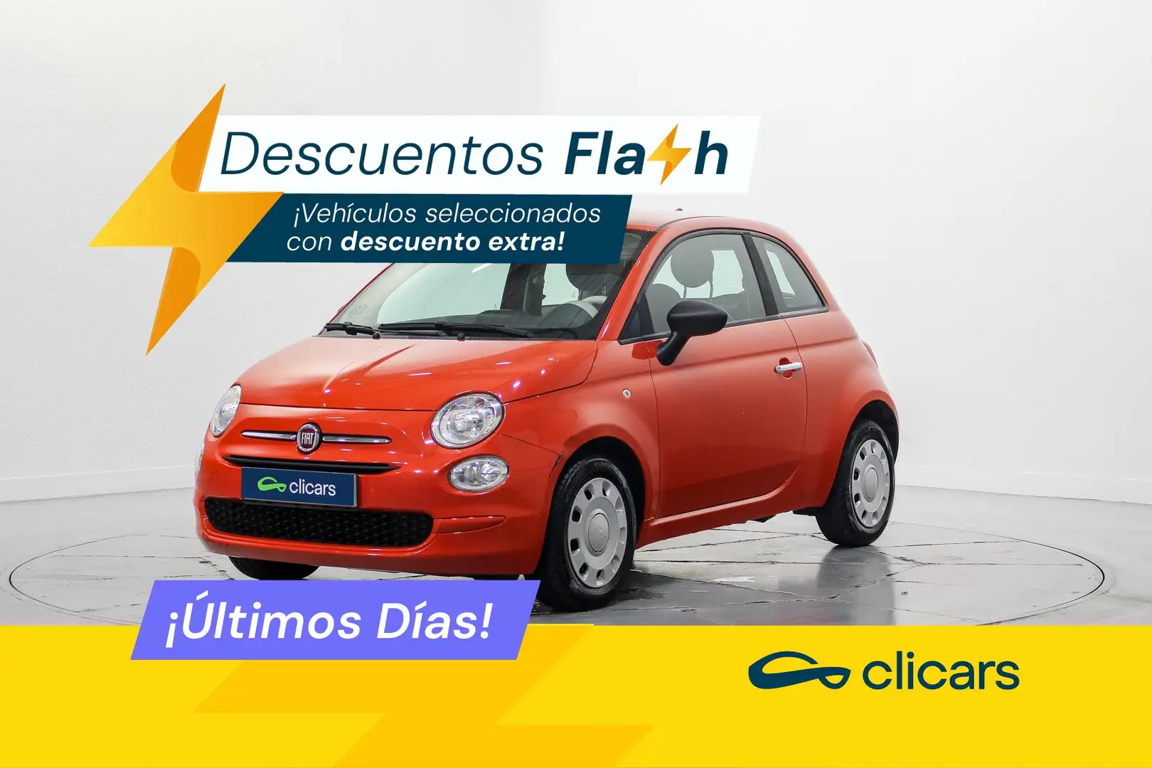 Fiat 500 1.0 Hybrid Cult 52kW Rouge - 1