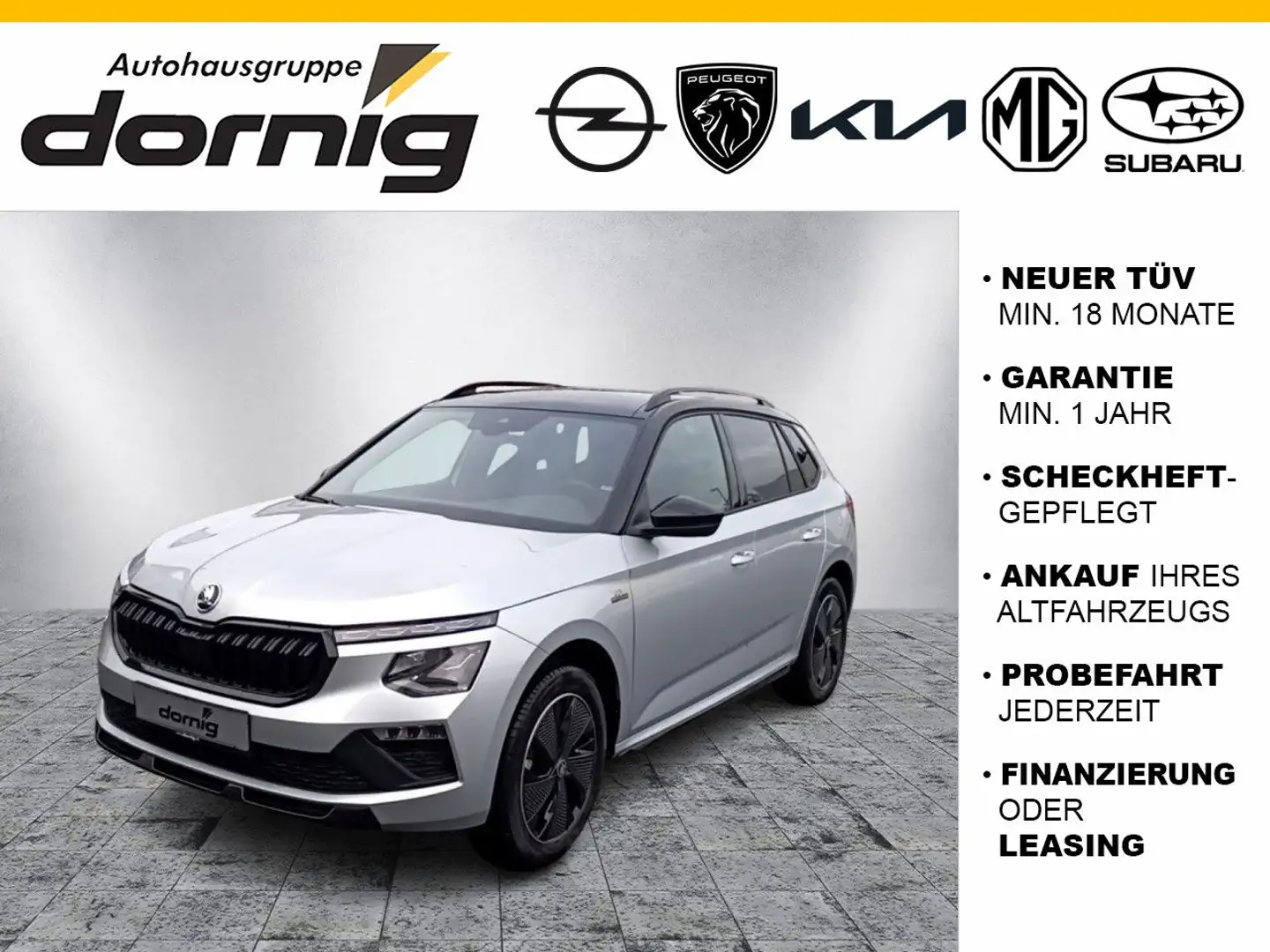 Skoda Kamiq Monte Carlo, LED, Kam, SHZ Argent - 1