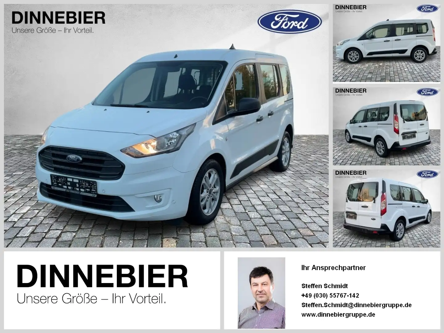 Ford Transit Connect (L1) Kombi LKW Trend 74 kW Weiß - 1