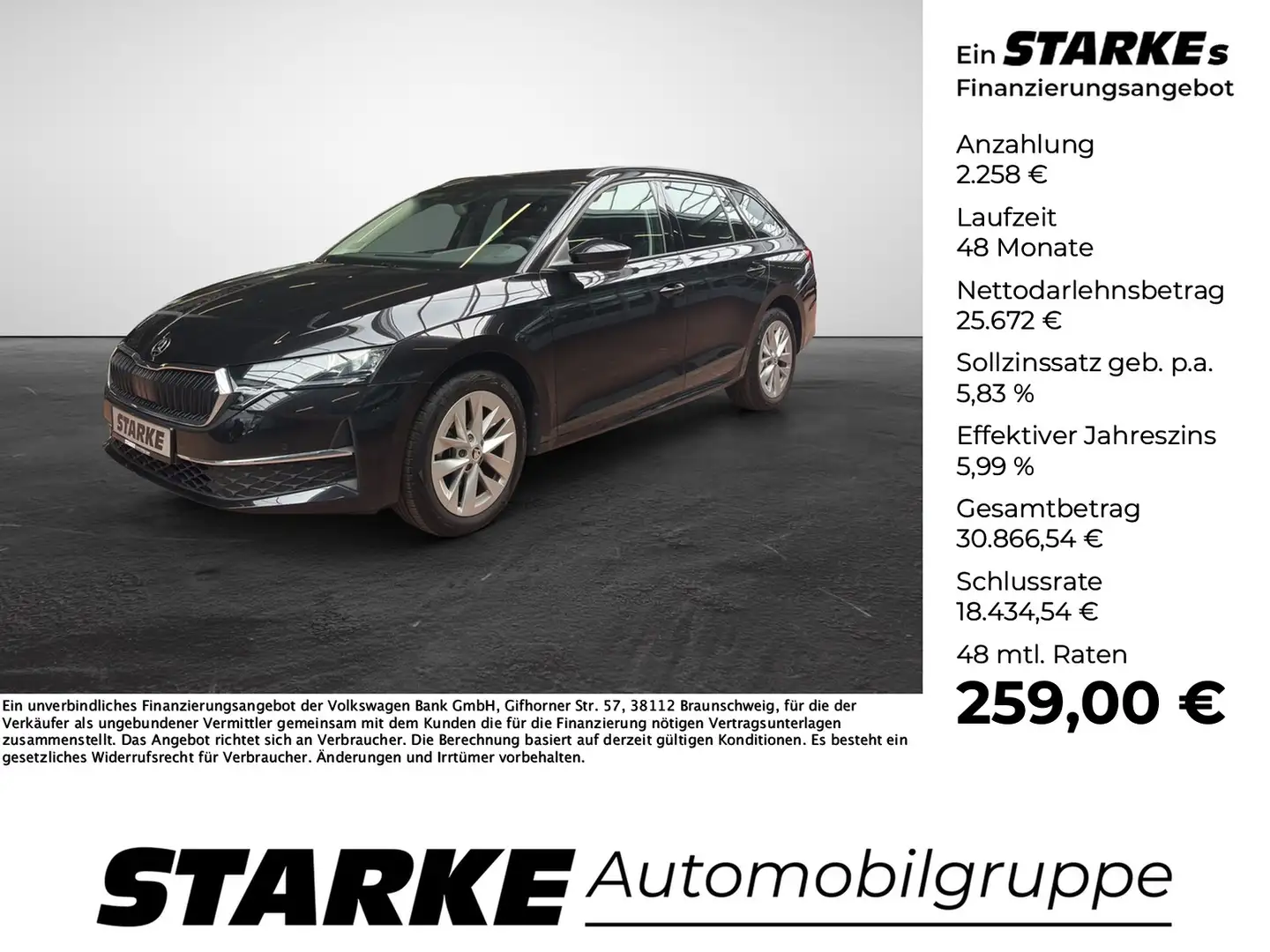 Skoda Octavia Combi 1.5 eTSI DSG Selection Schwarz - 1