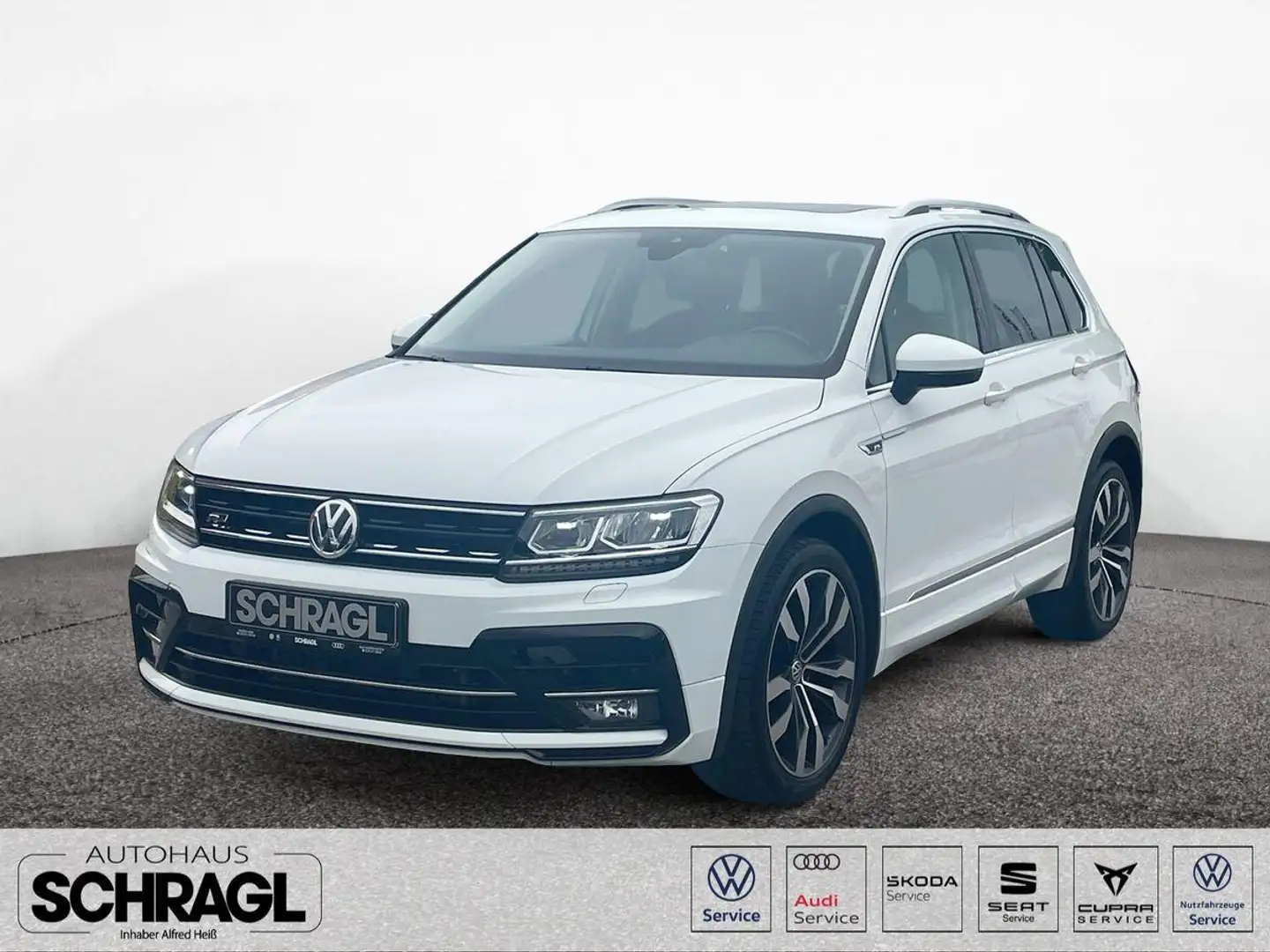 Volkswagen Tiguan 2.0 TDI DSG HIGHLINE R-LINE+AHK+PANO+AREA Weiß - 1