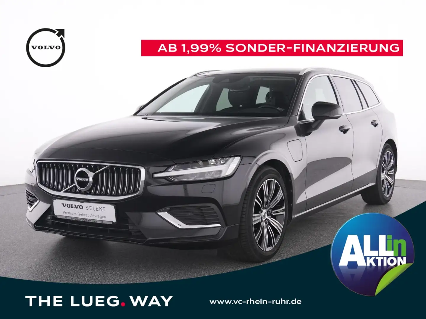 Volvo V60 T6 AWD Inscription+LICHTPAK+MEMORY+LENKRHZ+ Чёрный - 1