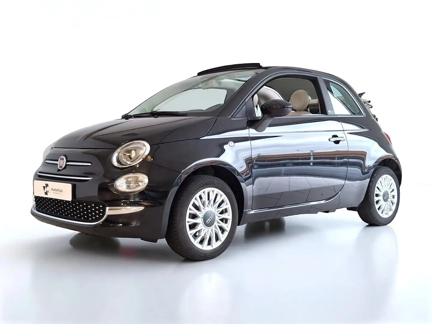 Fiat 500 1.0 70pk Hybrid Lounge Zwart - 2