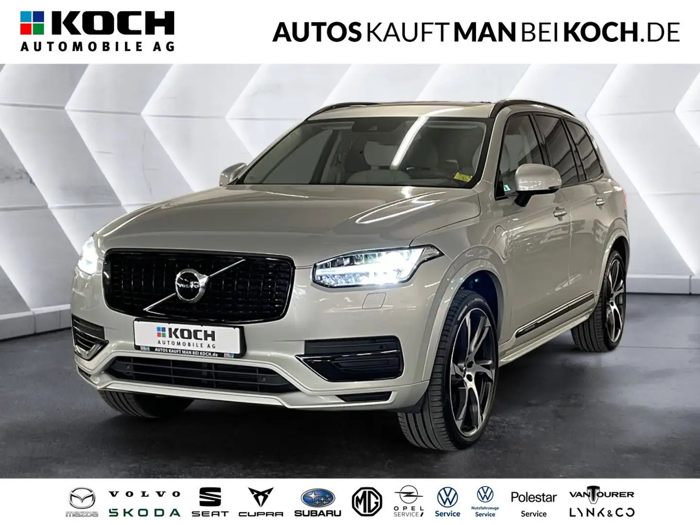 Volvo XC90 T8 Recharge AWD Inscr.PANO AHK ACC BLIS H&K Bej - 1