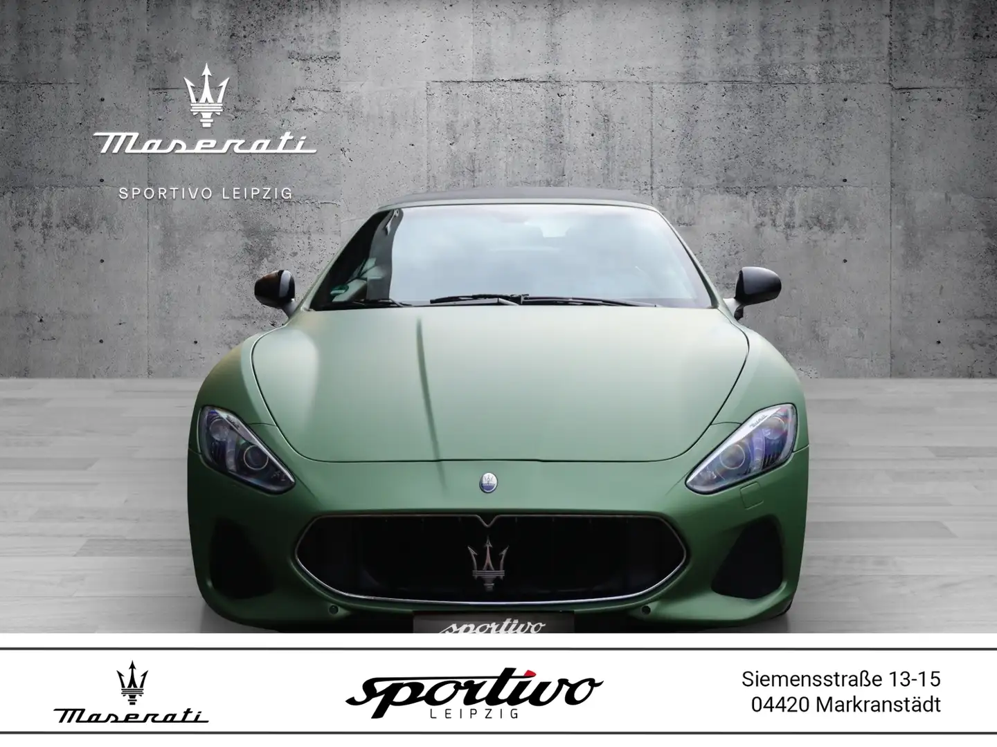 Maserati GranCabrio Sport MY18// Vollfolierung in grün matt Schwarz - 1