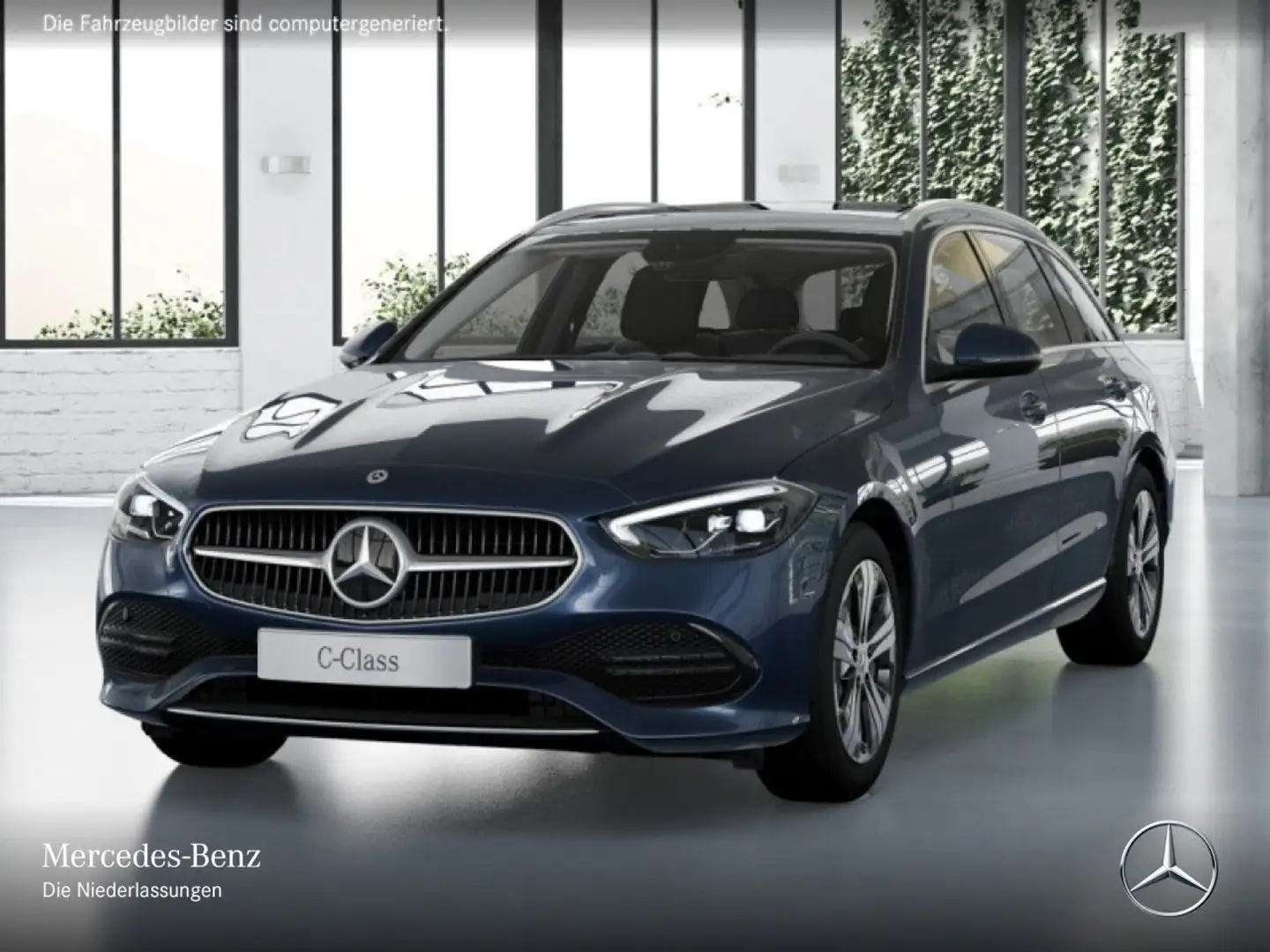 Mercedes-Benz C 300 e T AVANTG+PANO+AHK+LED+KAMERA+TOTW+KEYLESS Blau - 2