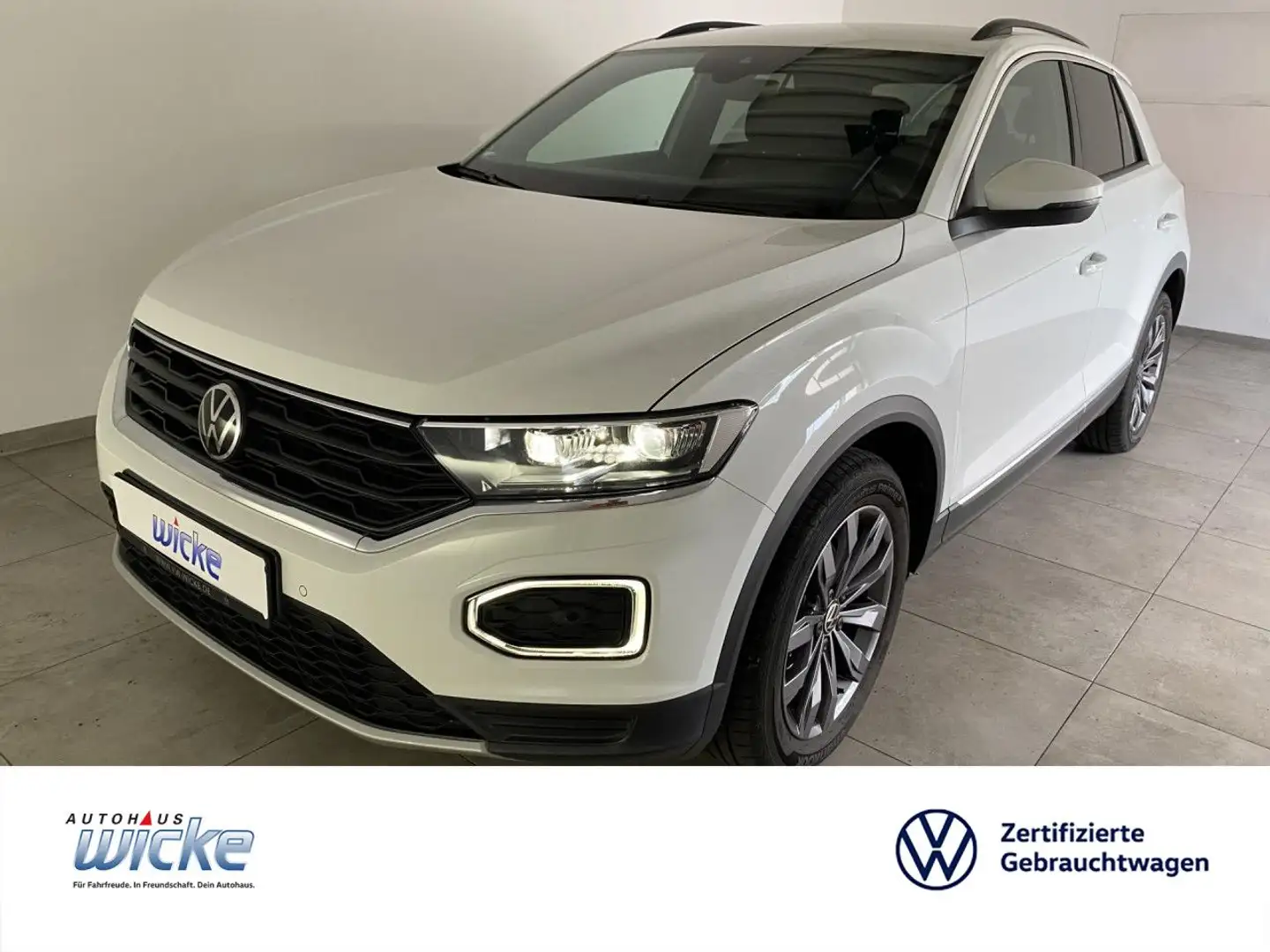 Volkswagen T-Roc 1.5 TSI DSG Sport NAVI KLIMA LED STANDHEIZUN White - 1